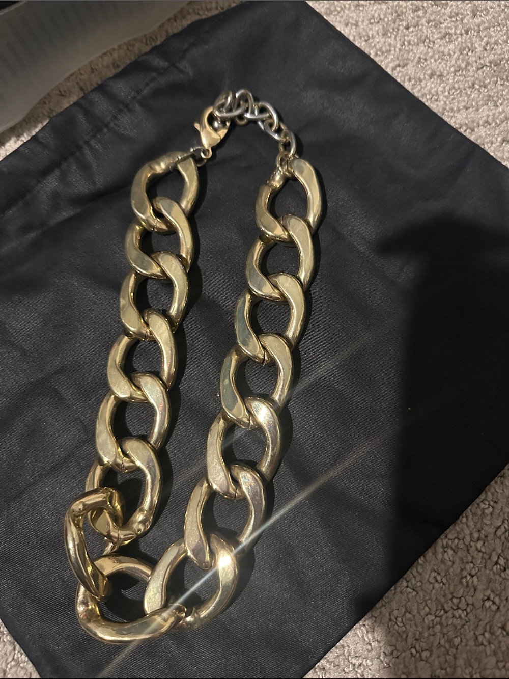 Guess by Marciano Chunky Gold Chain Necklace
